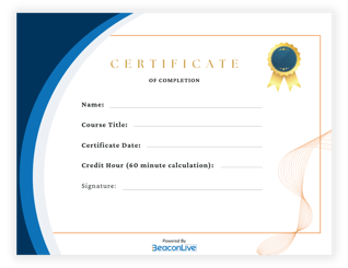 BeaconLive Free Certificate Generator