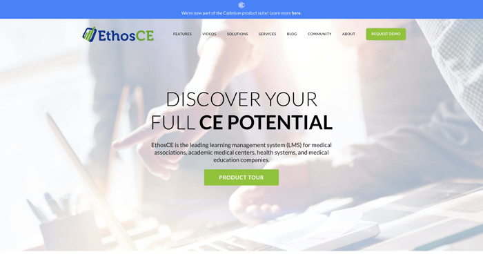 EthosCE-homepage